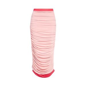SIMON MILLER Mesh Pluto Skirt In Powder Pink
